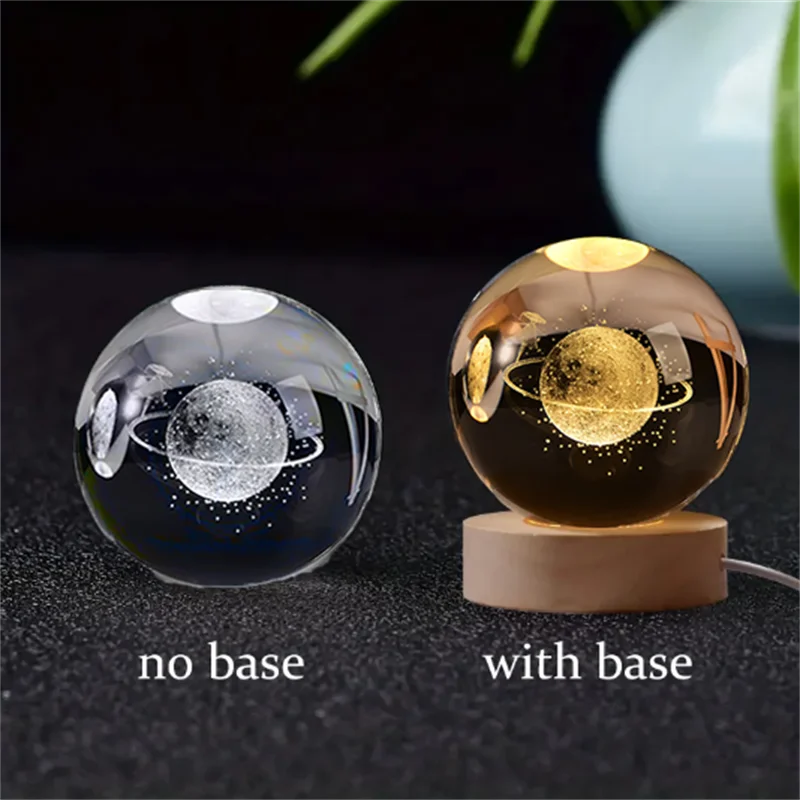 3D Crystal Ball Planet Night Light