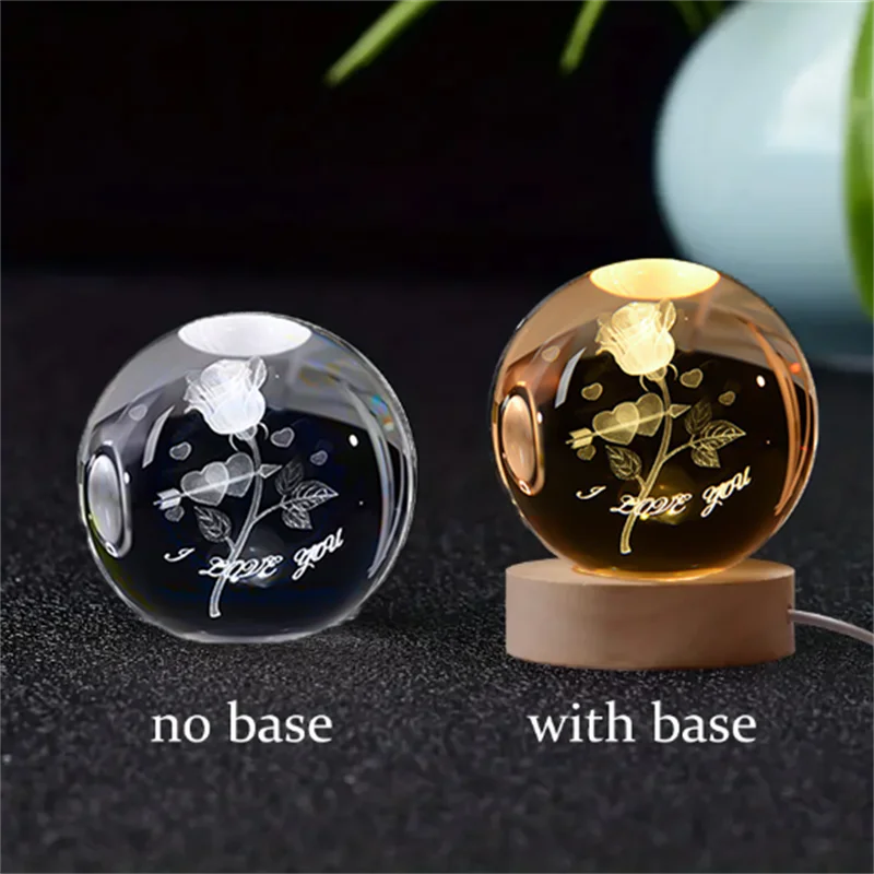 3D Crystal Ball Planet Night Light