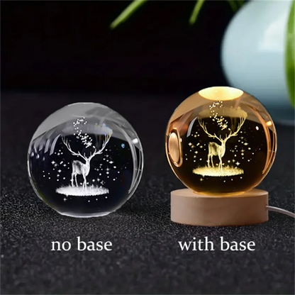 3D Crystal Ball Planet Night Light