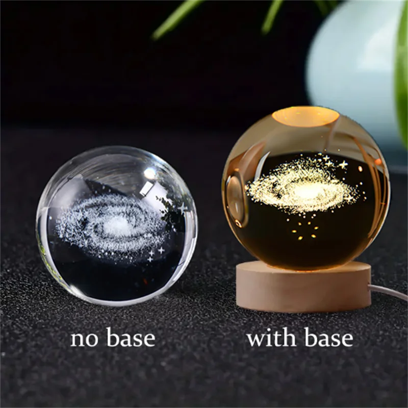 3D Crystal Ball Planet Night Light