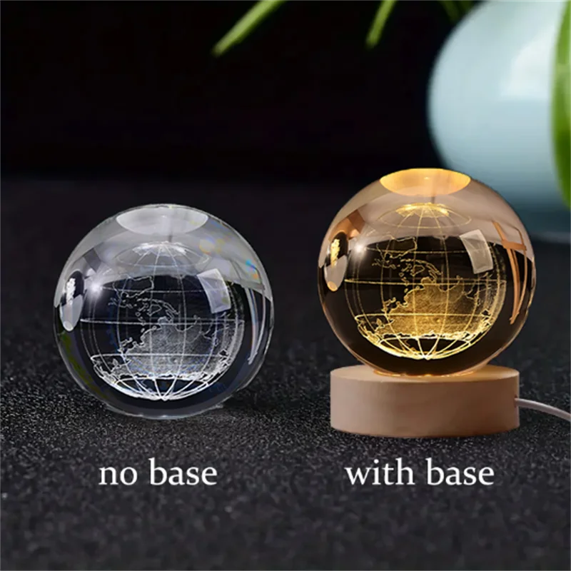 3D Crystal Ball Planet Night Light