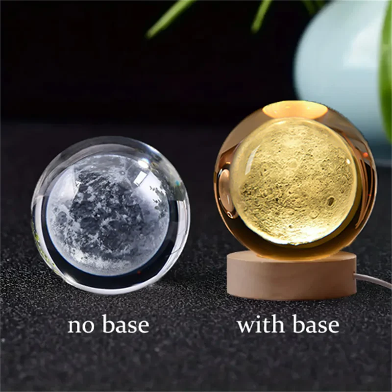 3D Crystal Ball Planet Night Light