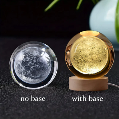 3D Crystal Ball Planet Night Light